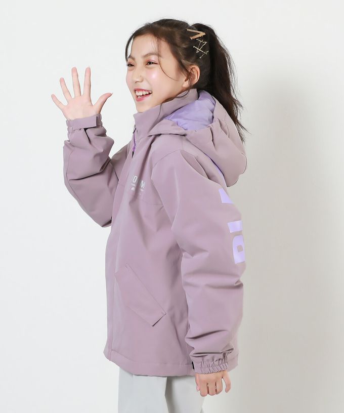 日本 devirock - 防水防寒玩雪加厚保暖外套-耐水壓5000mm-粉紫