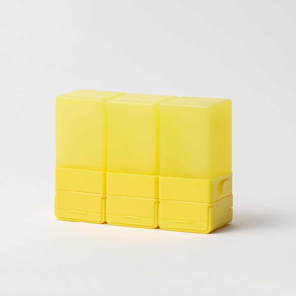 積木旅行分裝瓶 三件旅行組-S/M/L-陽光黃