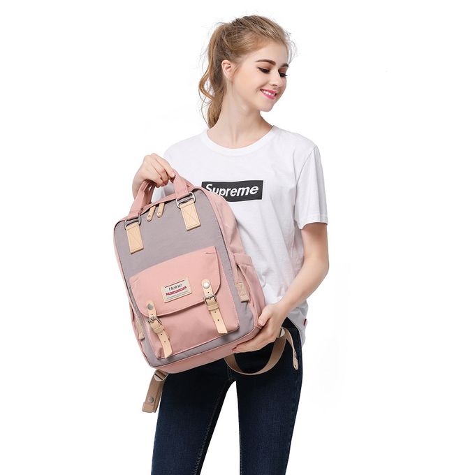 Heine 海恩 - WIN-191多功能後背包 媽媽包 尼龍包 防盜防潑水背包-玫瑰粉薰衣紫