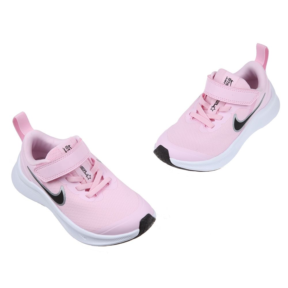 NIKE - STAR_RUNNER3粉紅色網布兒童運動鞋