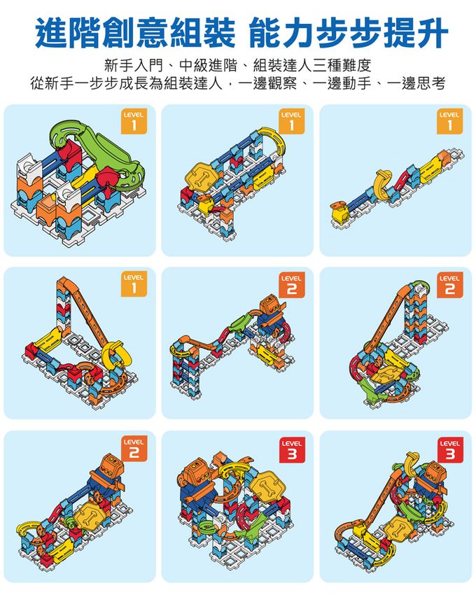 Vtech - 智能滾球積木建構軌道組-飆速賽道
