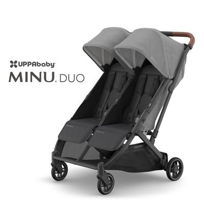美國UPPAbaby - MINU Duo 並排雙人推車-黑灰