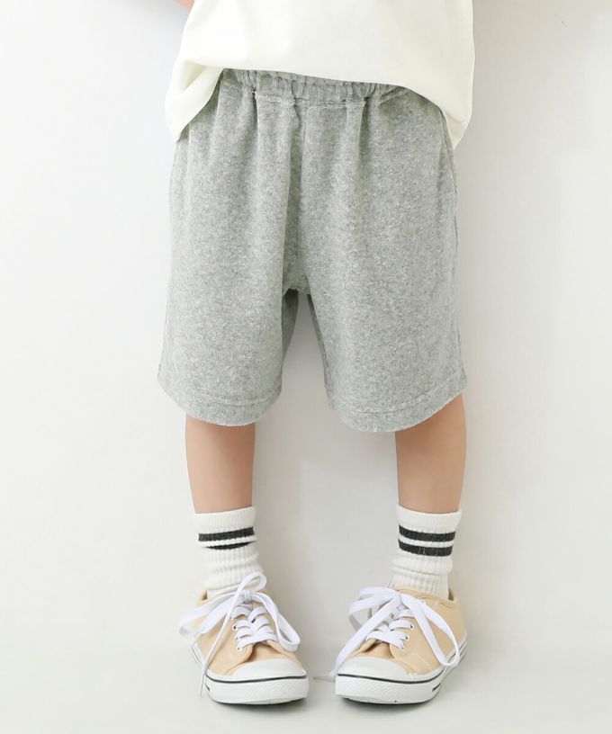 日本 devirock - 毛巾布柔軟吸汗短褲-海軍藍