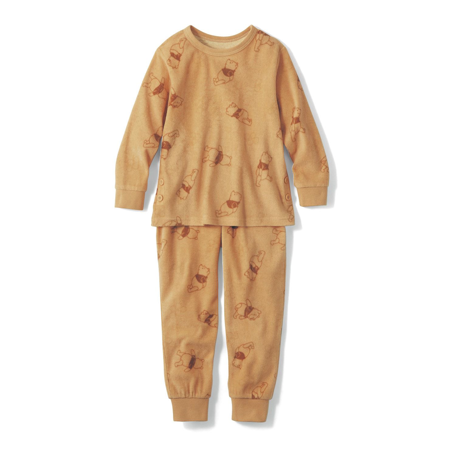 日本千趣會 - 迪士尼 角色印花抓絨家居服/睡衣-米妮-薄荷