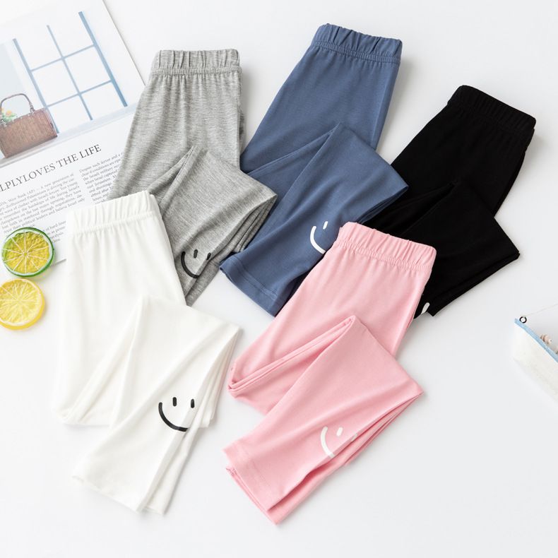 FANMOU - 莫代爾透氣九分內搭褲-微笑-粉色