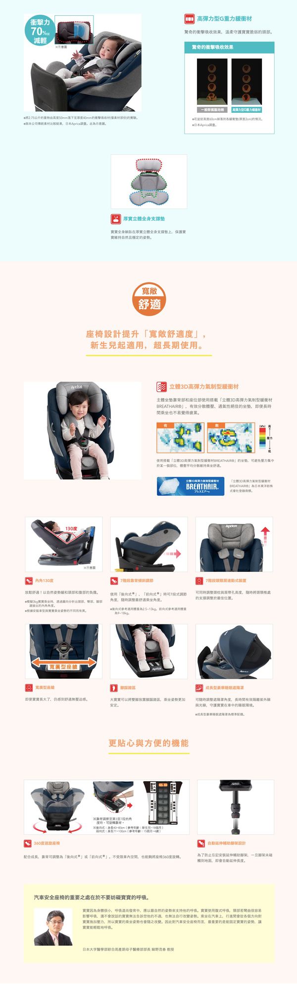 日本 Aprica - 迴轉式座椅嬰幼兒汽車安全座椅-Cururila Plus ISOFIX RD-勃根地玫瑰-0-4y