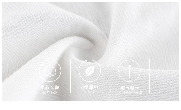 純棉短袖上衣-圍巾熊熊-玫紅+白