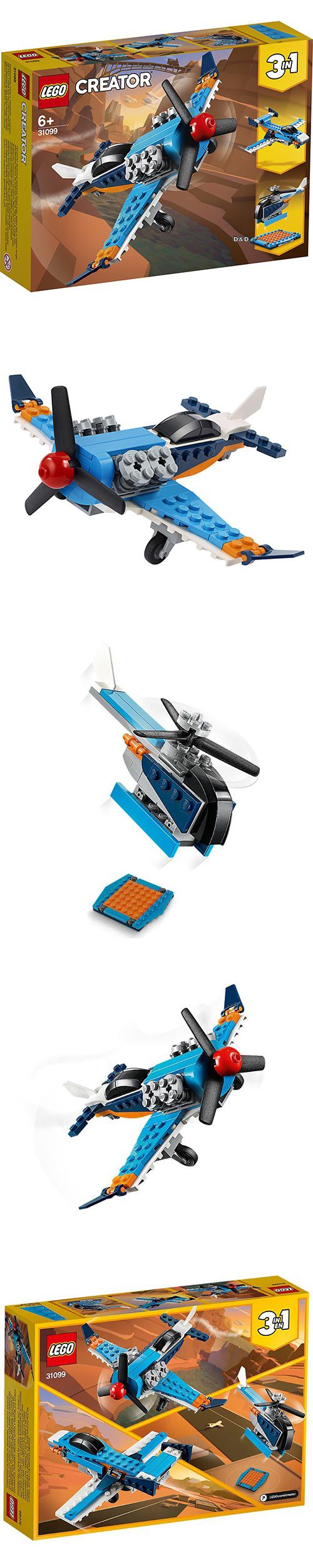 樂高 LEGO - 樂高 Creator 三合一創意大師系列 -  螺旋槳飛機 31099-128pcs