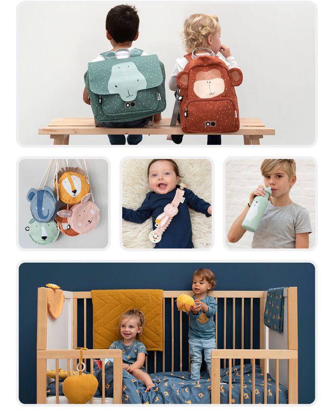 比利時 Trixie - 動物造型有機棉連帽斗篷-純真狗狗