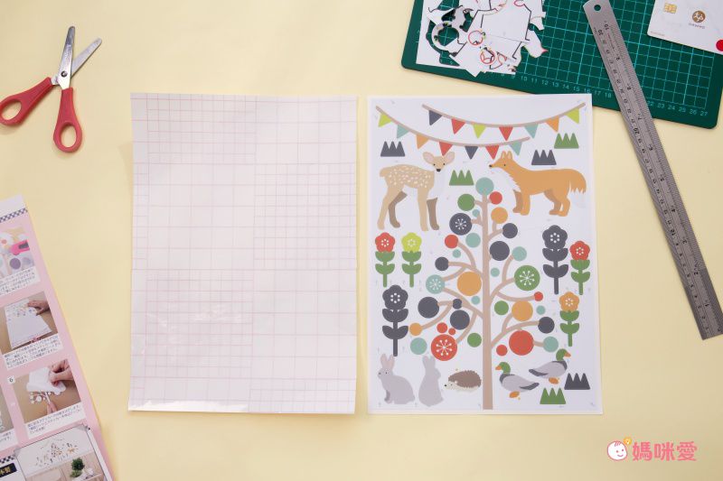 日本 TOKYO STICKER - 日本製 質感無邊框壁貼 [精緻轉印款]-森林運動會 (A4)