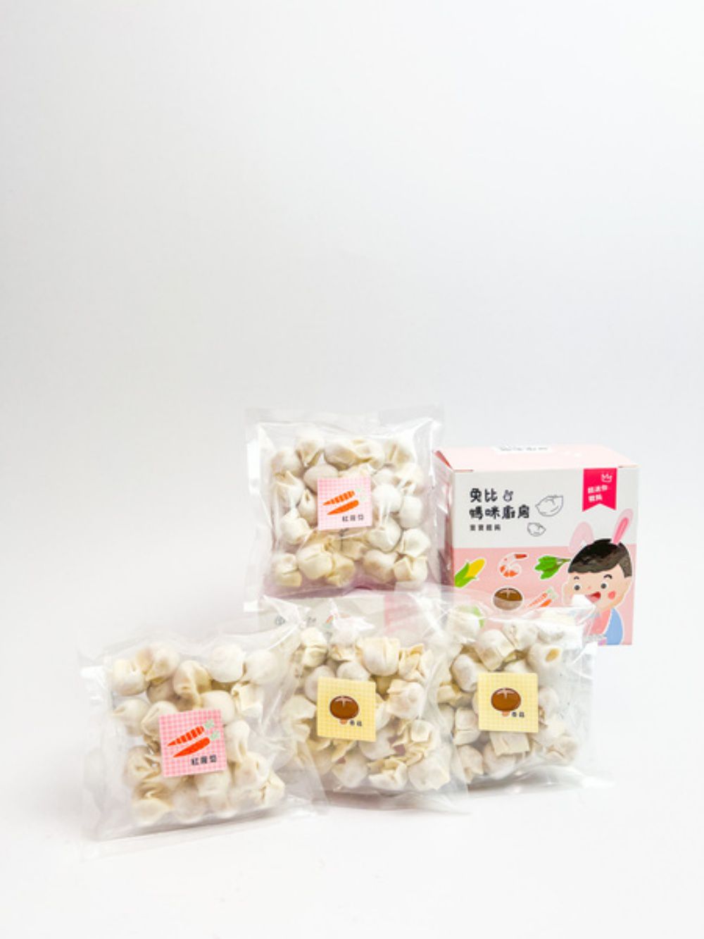 寶寶餛飩-綜合B ( 紅蘿蔔50顆 ＋ 香菇50顆 )-共100顆