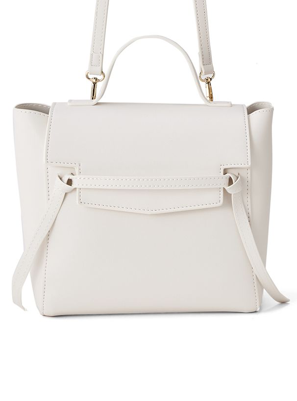 日本 GRL - 2WAY質感扭結皮革手提/肩背包-奶油杏 (F)