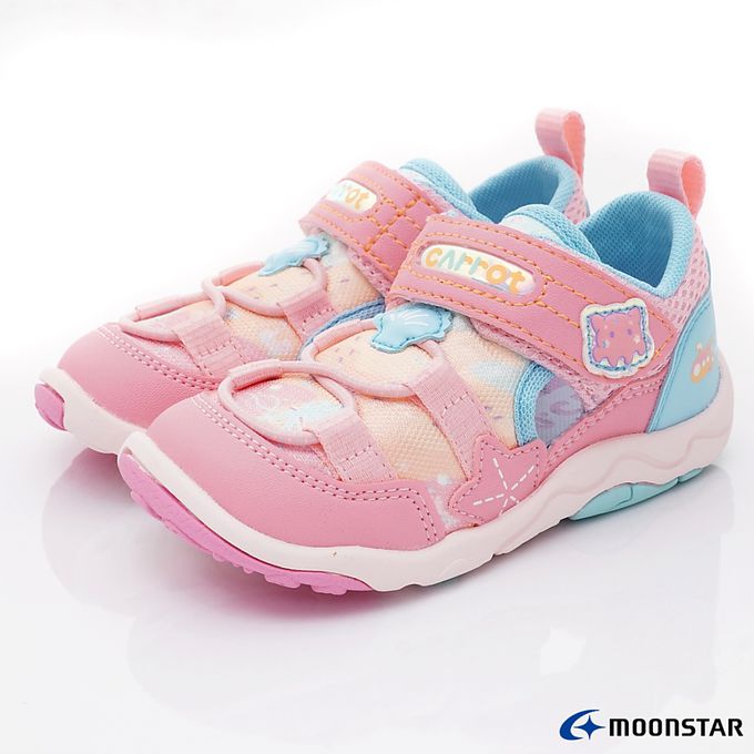 Moonstar日本月星 - 速乾公園鞋系列童鞋-CRC23344粉(中小童段)-機能運動鞋-粉