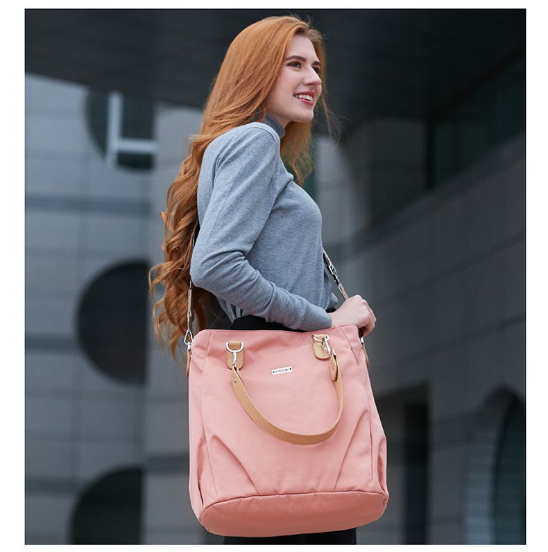 insular - 多功能防水肩背包/媽媽包-淺藍色 (36x19x38cm)