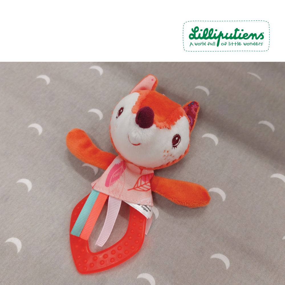比利時 Lilliputiens - 搖搖固齒玩具-愛麗絲小狐