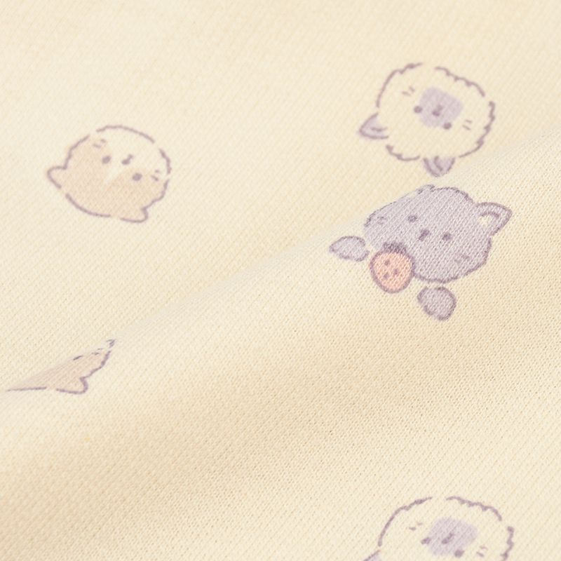 akachan honpo - 長袖家居服 穿衣練習-小貓-象牙白色