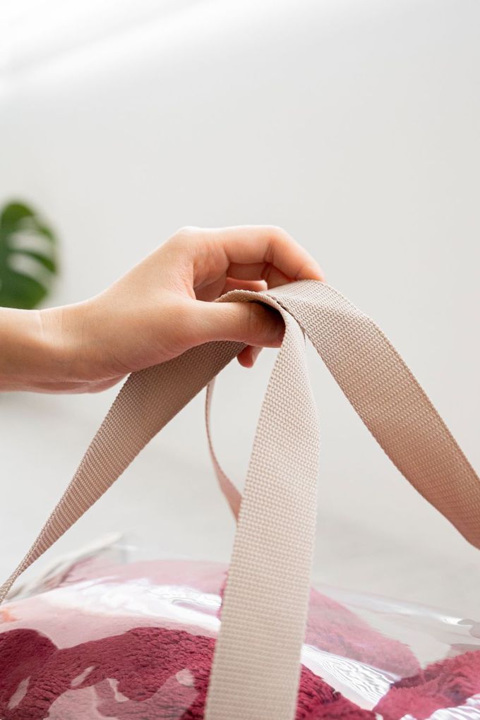 HARUhonpo 小晴天本舖 - 寶可樂收袋-闊口睡袋袋-月球灰(透明) (S)