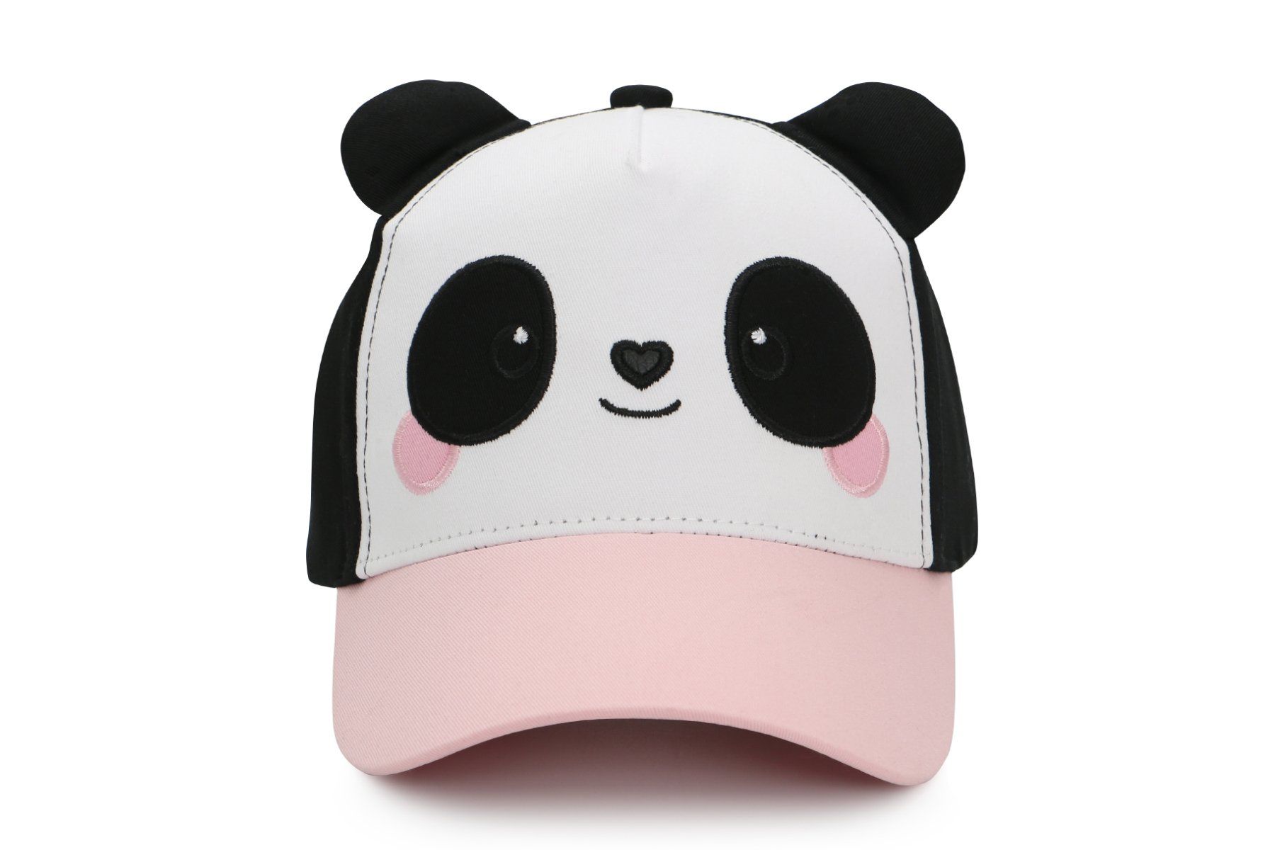 加拿大 flapjackkids - 3D防曬透氣棒球帽-貓熊 (4y-6y)