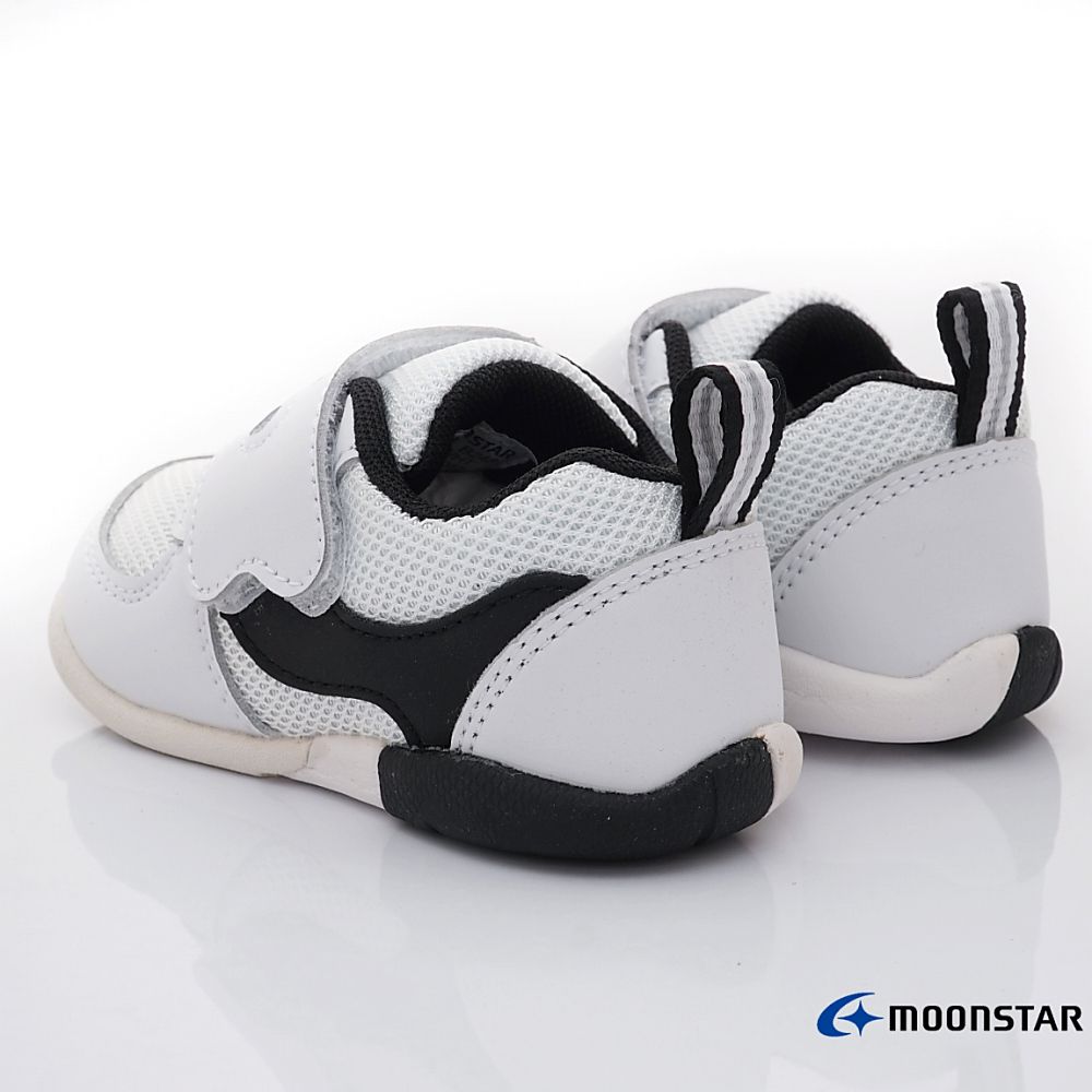 Moonstar日本月星 - 月星機能寶寶學步款(寶寶段)-學步鞋-黑白