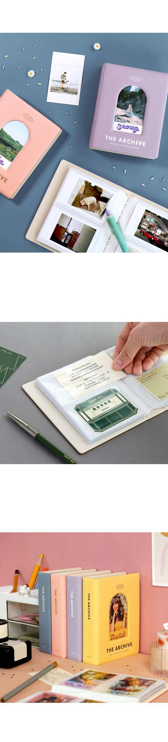 韓國 ICONIC - 韓國製拍立得收藏相簿-長方形-甜美粉 (11x14x3.3cm)