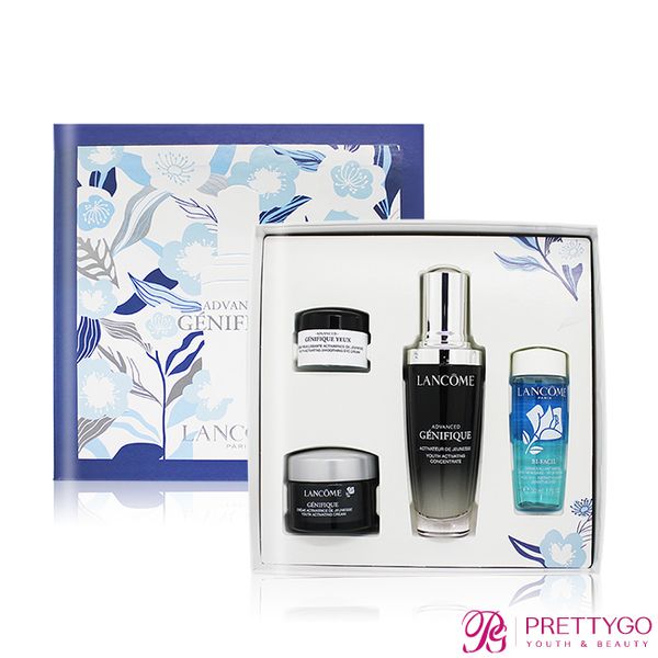 LANCOME 蘭蔻 - 超未來肌因4件禮盒[小黑瓶50ml+卸妝液30ml+眼霜5ml+日霜15ml]