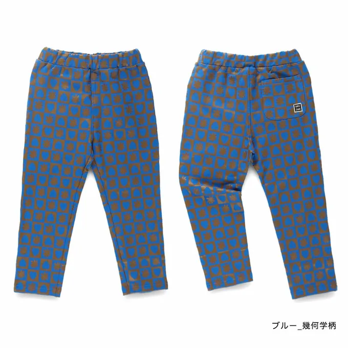 日本 BRANSHES - 定番超彈力百搭長褲-格子-灰X白