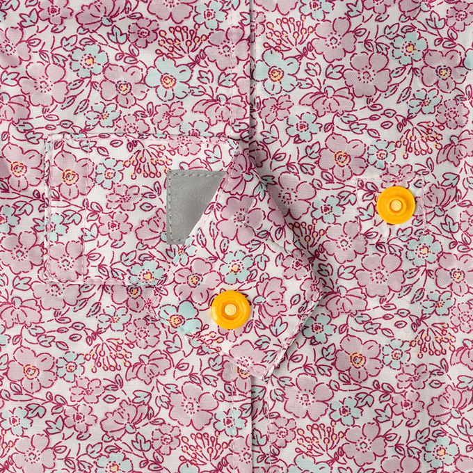 akachan honpo - 雨衣-小花-紫色