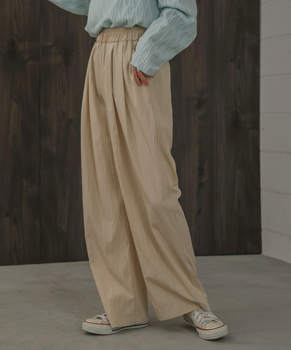 日本 Bab - 時尚美型垂墜感長褲-米杏