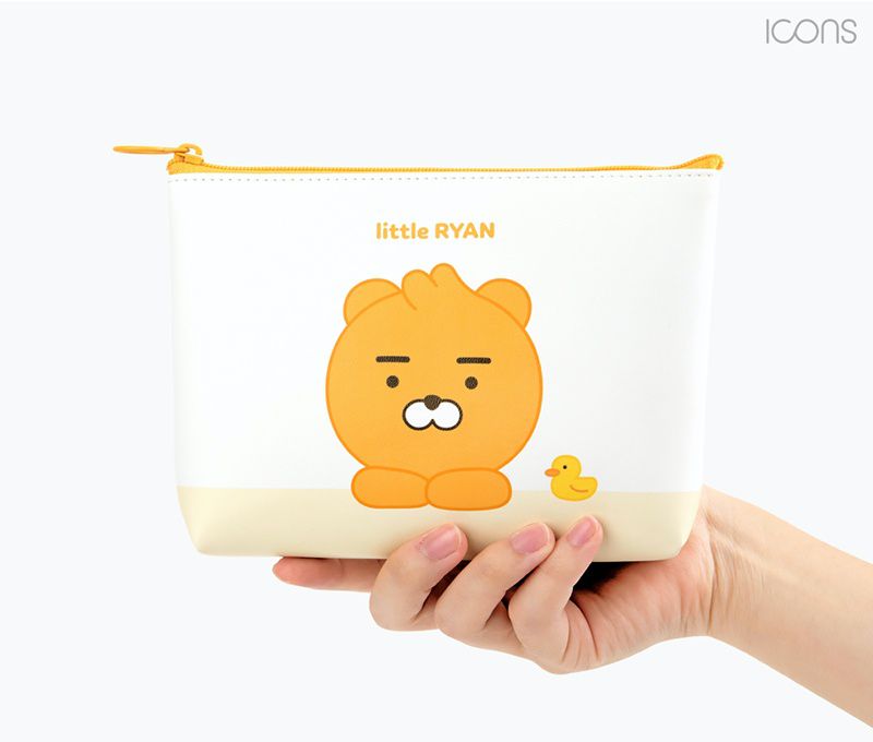 Kakao Friends - 收納包／化妝包-Apeach (187x120x30mm)