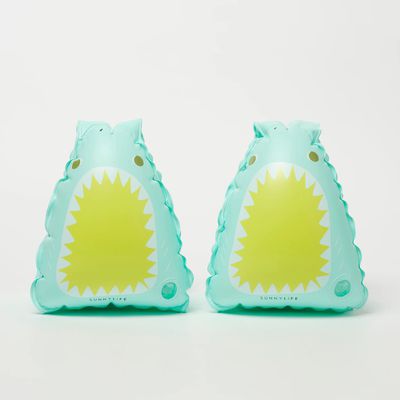 澳洲 Sunnylife - 兒童充氣臂圈-大嘴鯊魚臂圈 (產品尺寸 22 x 16 x 20公分)