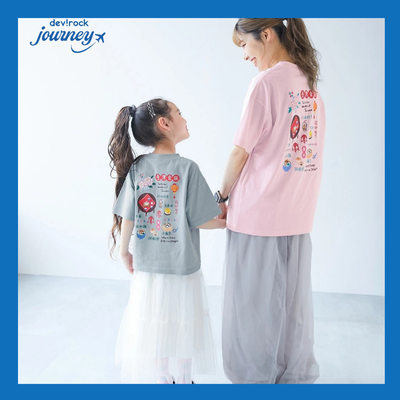 一起奔向世界旅行吧！各國風情親子裝【日本 Devirock】100%棉好穿又甜蜜♡