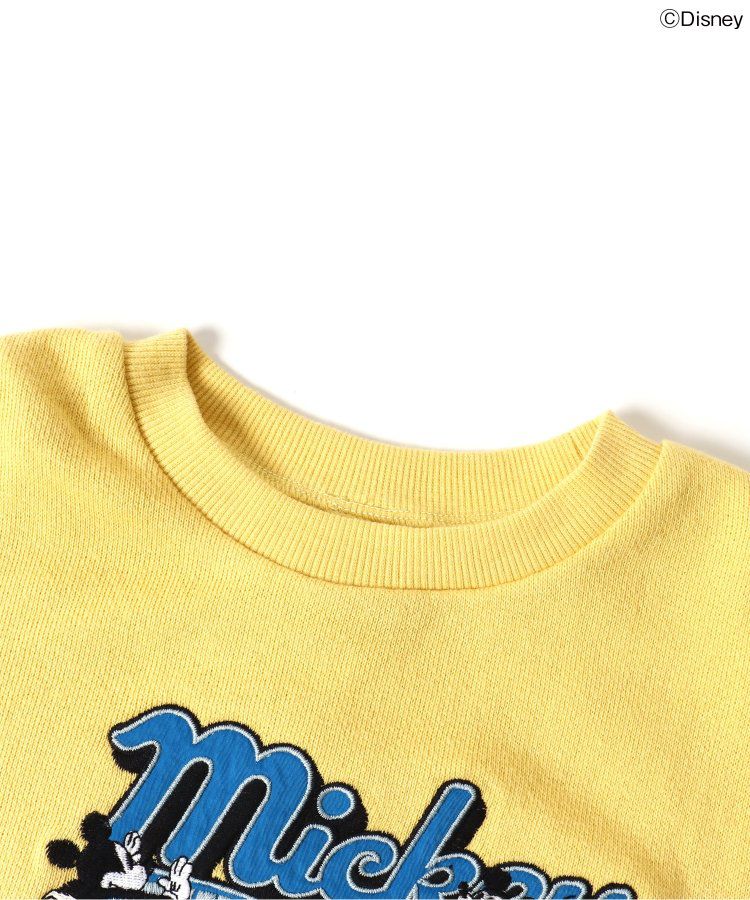 日本 BREEZE - 聯名款 迪士尼印花長袖上衣-米奇復古-黃