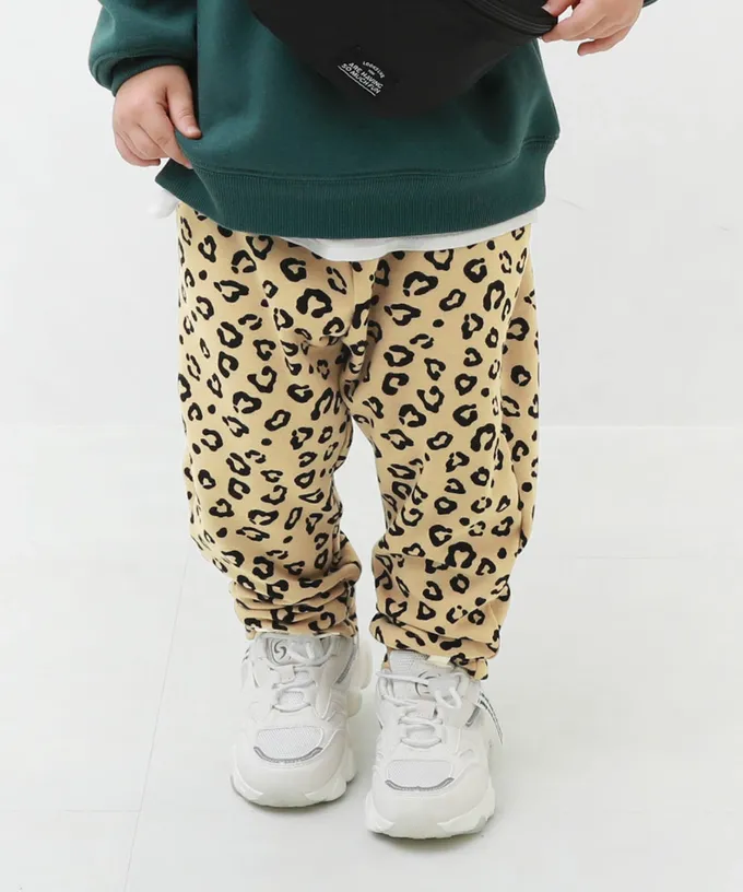 日本 devirock - RICH WARM 刷毛保暖哈倫寬鬆長褲-細格紋-灰棕