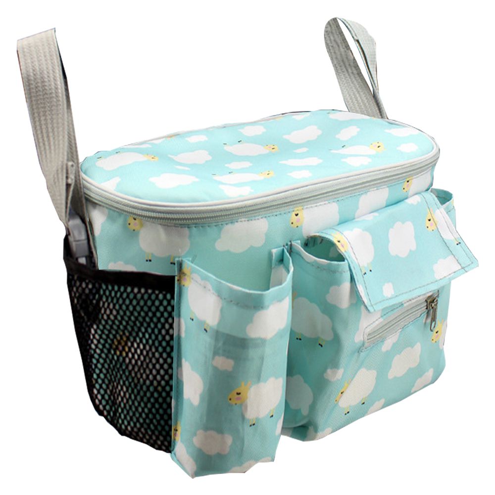 JoyNa - 嬰兒推車置物袋 大容量多分隔/附可拆式背帶-白雲小羊
