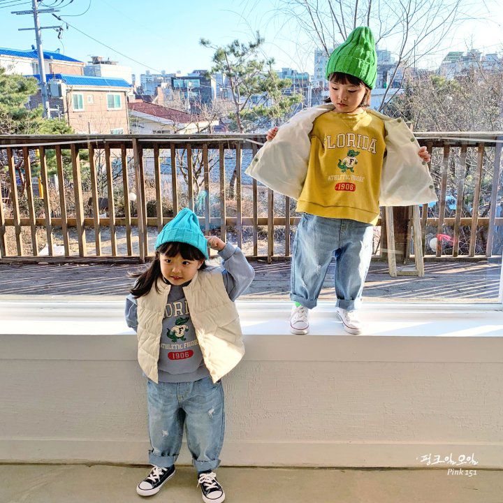 韓國 PINK151 - 輕量保暖羽絨背心-奶油白