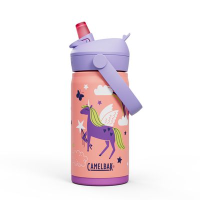 CamelBak - Flip Straw兒童吸管不鏽鋼保溫瓶 (保冰)-魔幻獨角獸 (350ML)-296G
