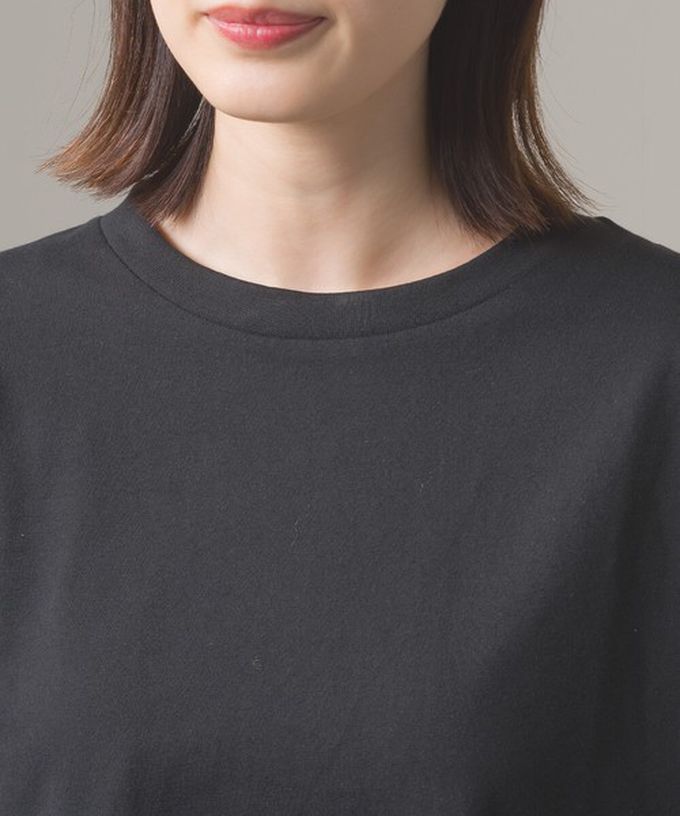 日本 Sans Souci 34+ - 絲滑混棉 可愛泡泡袖上衣-黑