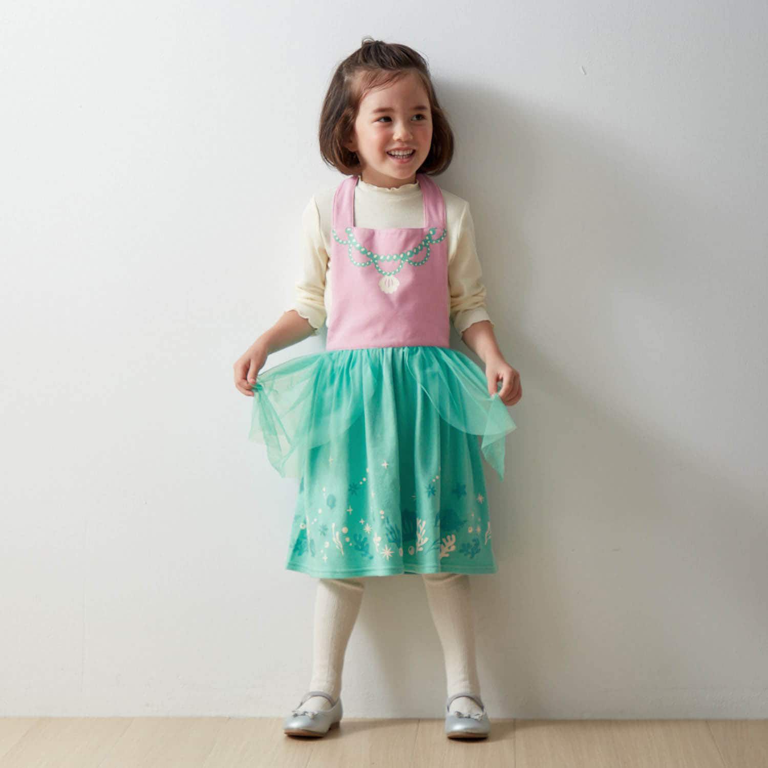 日本千趣會 - 公主圍裙式洋裝-卡通人物樂佩-粉紫