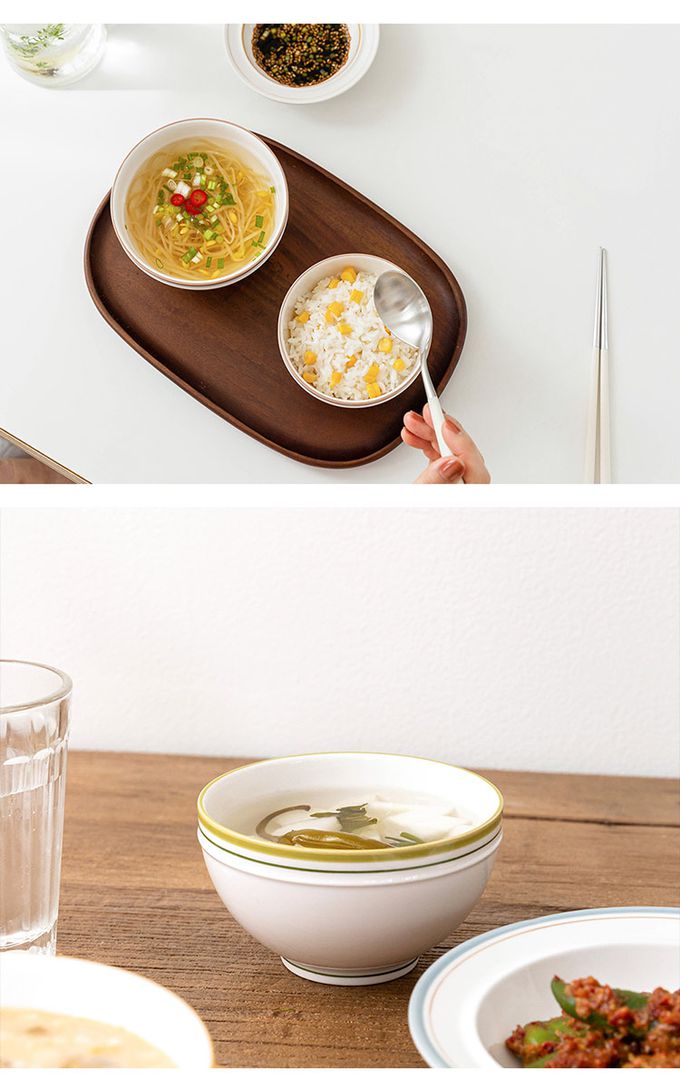 韓國 SSUEIM - RETRO系列極簡ins陶瓷飯碗2件組11cm (深藍)