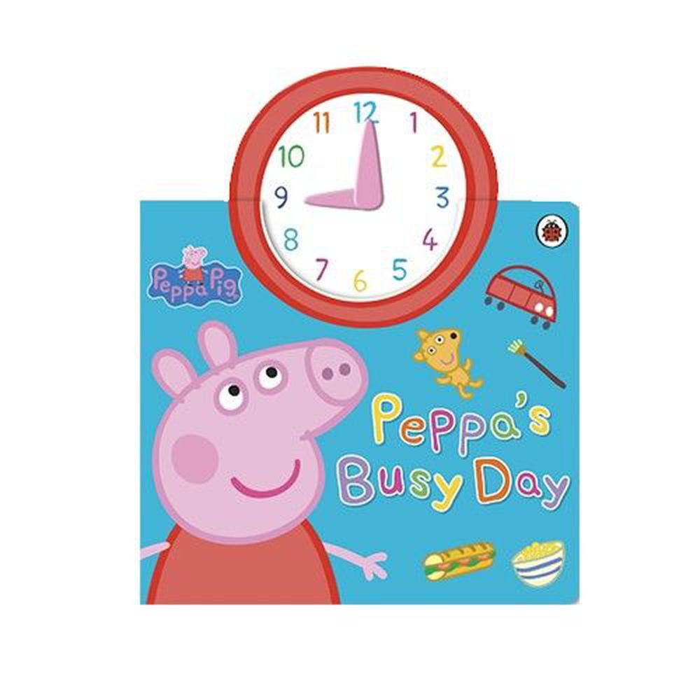 PEPPA PIG:PEPPA'S BUSY DAY/硬頁書-時鐘書