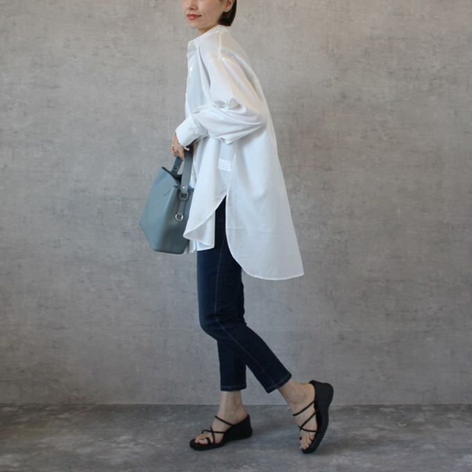 日本女裝代購 - Coolish 接觸涼感舒適快乾合身九分褲-白