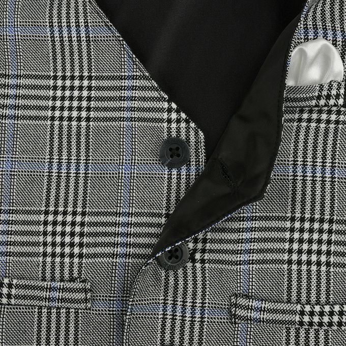 akachan honpo - 三件式西裝-附可拆卸領帶-灰色