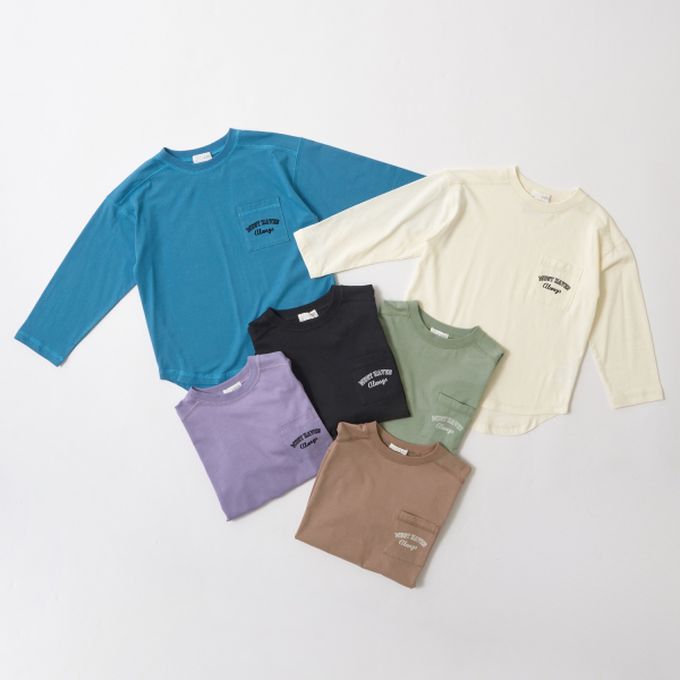 日本 b-ROOM - 100%棉 純色口袋薄長袖上衣-象牙白