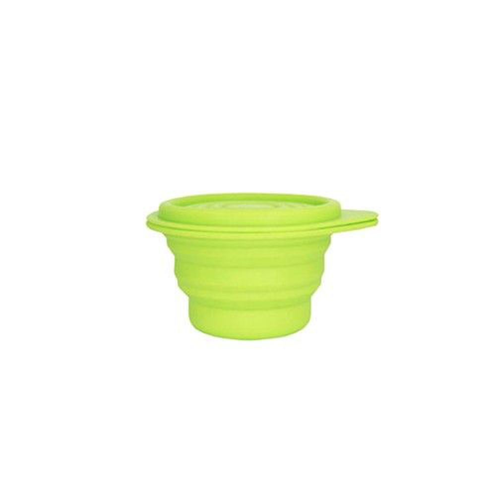 Lexnfant - 含蓋摺疊碗-綠 (小)-250ml