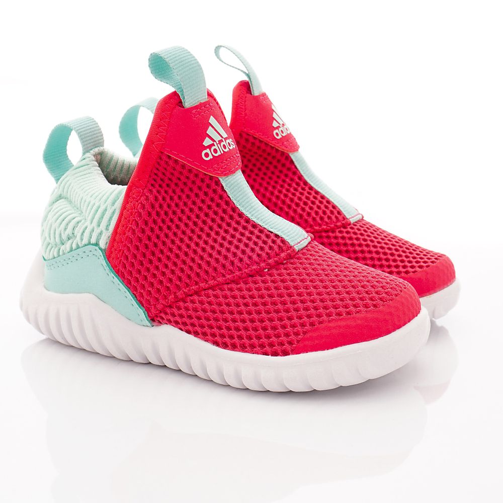 adidas - 愛迪達童鞋-襪套輕便慢跑鞋(中小童段)-紅藍