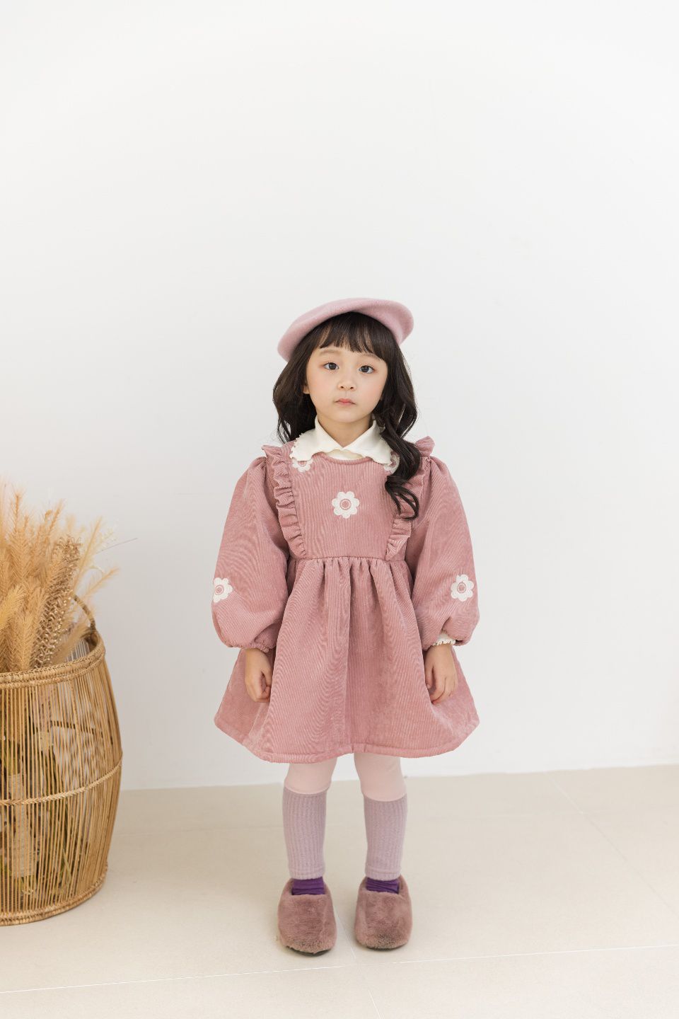 韓國 Orange Mom - 異材質拼接內搭褲-杏