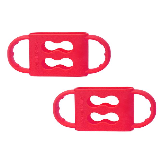 正韓 hibee - 奶瓶/水瓶防滑矽膠手把/把手(大款)_蘋果紅-HSBH2R2(兩入)