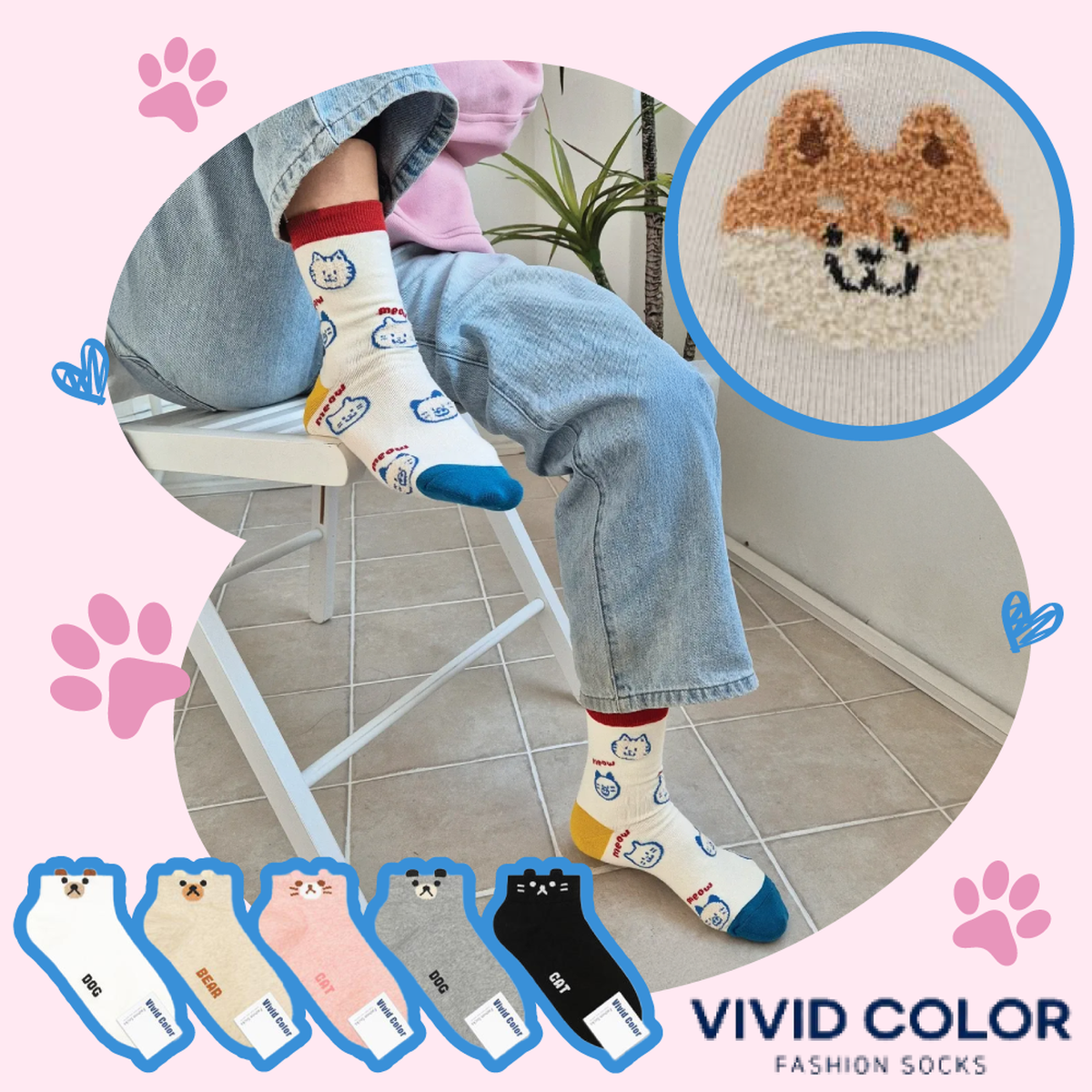 穿搭秘密武器！韓國製【VIVID COLOR】親膚X耐穿。成人短襪、中筒襪 | 限時團購 | 媽咪愛