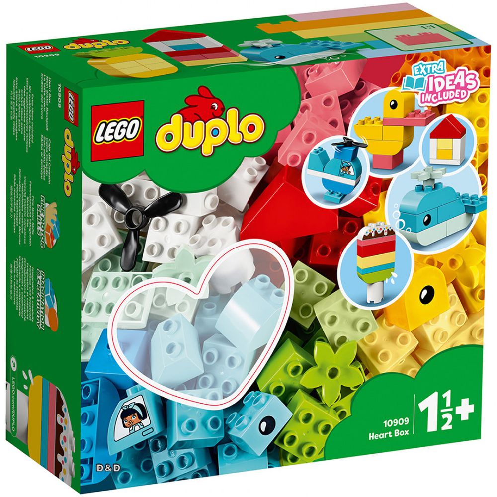 樂高 LEGO - 樂高 Duplo 得寶幼兒系列 - 心型盒 10909-80pcs
