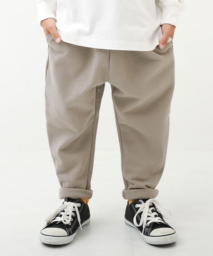 日本 devirock - 100%棉 純色運動風舒適長褲-深灰